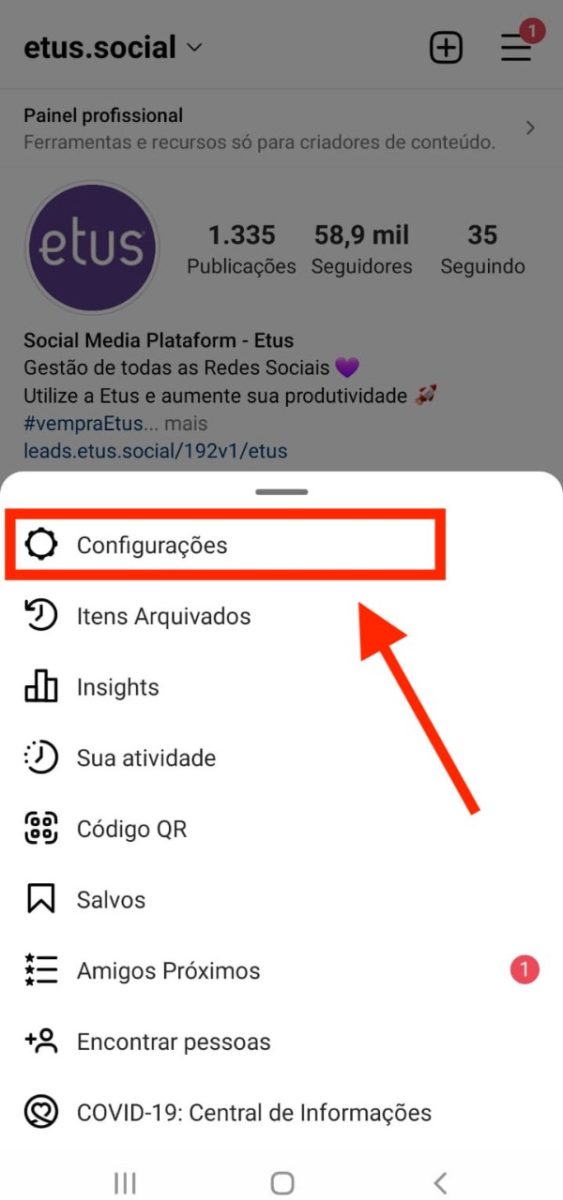 Como ativar a autenticação de dois fatores no Instagram Blog Etus